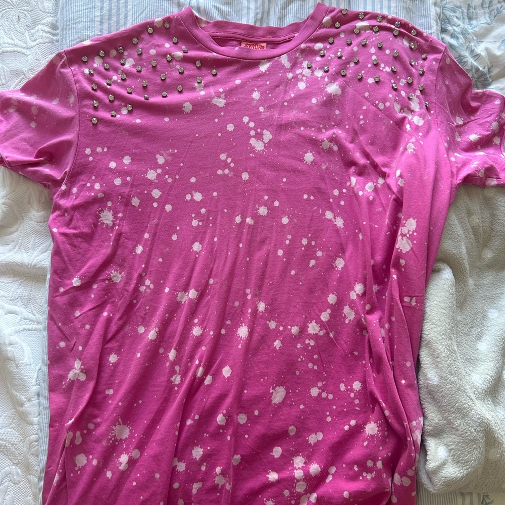 Pink Studded T-Shirt